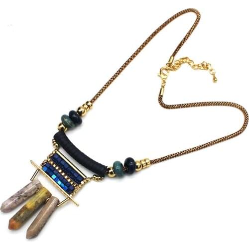 Geometric Hyperbole Pendant Necklaces Vintage Collar Chain Crystal Necklace Big Choker Fashion Gift