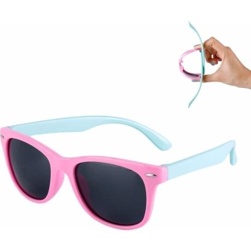 Flexible Kids Sunglasses Polarized Child Baby Safety Coating Sun Glasses UV400 Eyewear Shades Infant oculos de sol#241691
