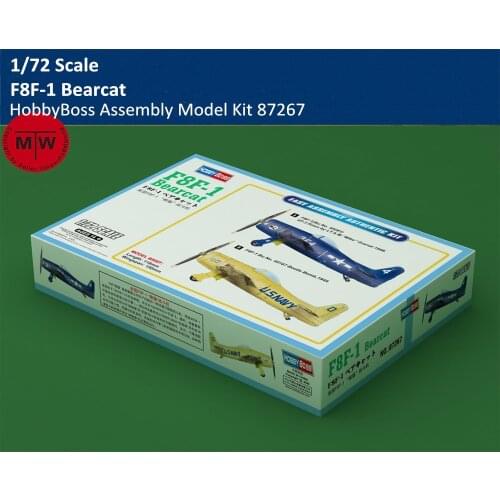 HobbyBoss 87267 1/72 Scale F8F-1 Bearcat Fighter Military Plastic Aircraft Assembly Model Kit