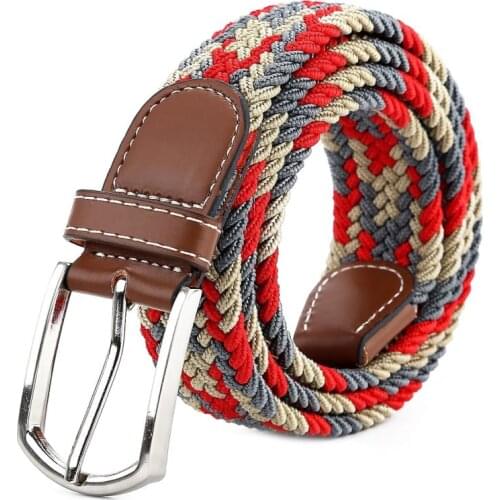 Fashion Canvas Belt Men Women Alloy Pin Buckle Harajuku Solid Color Dress Jeans Waistband Belt