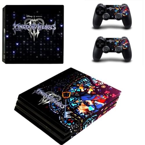 Kingdom Hearts PS4 Pro Stickers Play station 4 Skin Sticker Decal For PlayStation 4 PS4 Pro Console & Controller Skins Vinyl