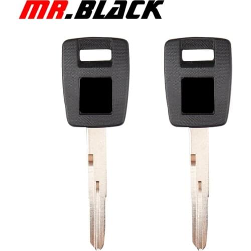 NEW For Suzuki SV400 SV650 SV750 SV1000 DNMS 1400 Motorcycle Parts Blank Key Uncut Blade ABS Plastic & Metal (Black)