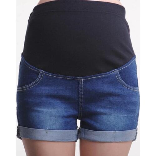 PatPat 2021 New Arrival Pretty Maternity Denim Shorts