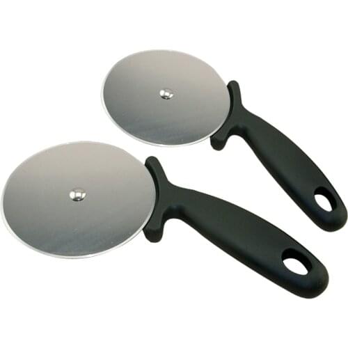 1 Piece Large Stainless Steel Pizza Cutter Wheel Pizza Cutter Round Cake Knife -46