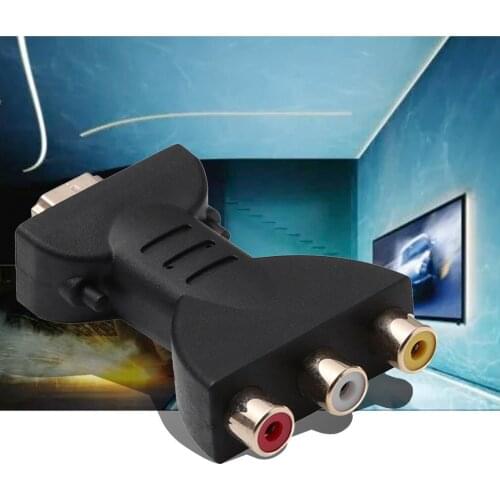 HOT AV Digital Signal HDMI To 3 RCA Audio Adapter Component Converter Video Audio Adapter AV Component Converter