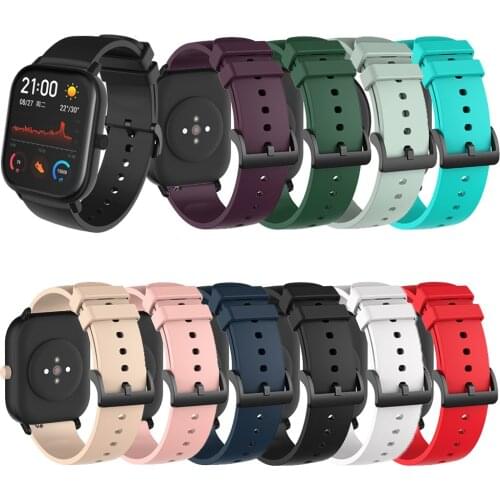 The 20mm silicone strap is Huami BiP GTS GTR 42mm strap is Samsung Galaxy 42mm active 2 S2 watch strap