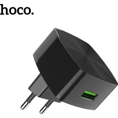 HOCO QC3.0 2.0 Quick Charge Universal USB Wall Charger EU UK Plugs for iPhone X XS Samsung Xiaomi 9 Huawei Fast Charging Adapter