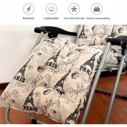 Sun Lounger Recliner Cushion Pad Replacement Sunbed Cover Garden Thick Chair Mat