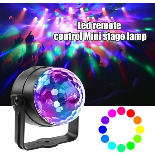LED RGB Disco Light Projection Lamp Remote Control Stage Effect Lamp Stage Lighting Show for Home Party KTV DJ Dance Floor