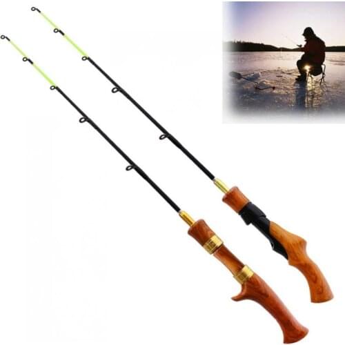62cm Winter Ice Fishing Rods Spinning Rod Carbon Fiber Ice pole Ultra-light Carp Fishing Spinning /Casting Optional