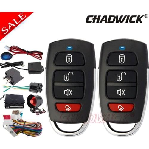 Universal Car Alarm Vehicle Security System Keyless Entry Siren 2 Remote Control Burglar alarm Japanese car CHADWICK 8101