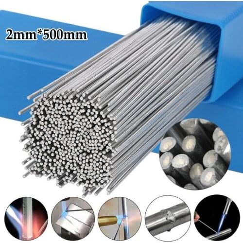 10/20/50PCS Low Temperature Aluminum Welding Wire Flux Cored 2mm*500mm Aluminum Soldering Welding Rod No Need Solder Powder