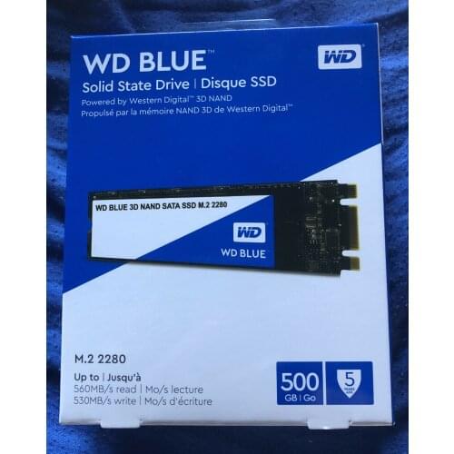 Western digital blue ssd m2 2280 GB 500 GB 3D nand 560 Mb/s read 530 MB/s write