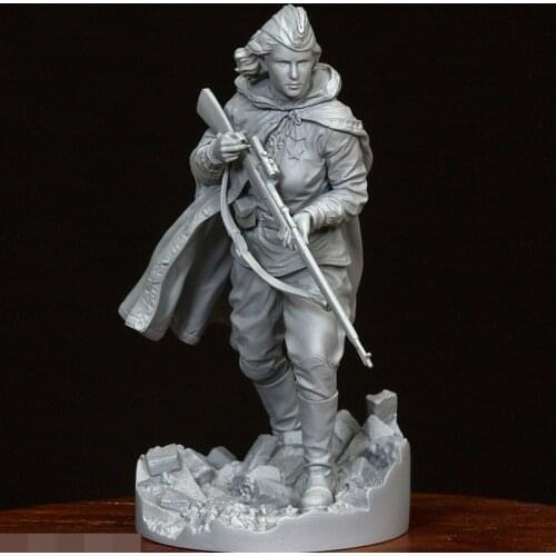 1/16 Resin Character Model Military World War II Female Red Army Figure R407