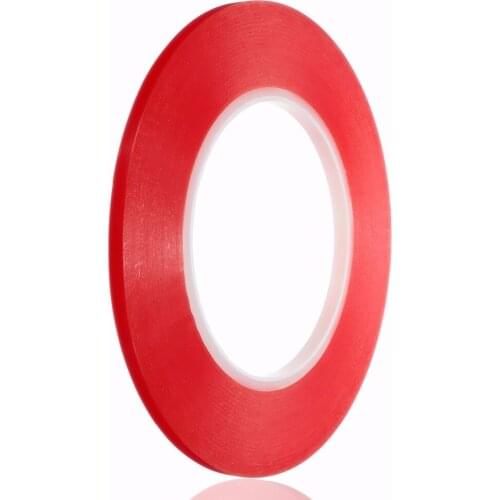 10 Rolls Width 5mmx10m thickness 0.5mm,Double-sided Transparent Clear Acrylic Adhesive Tape, Wide-range in application