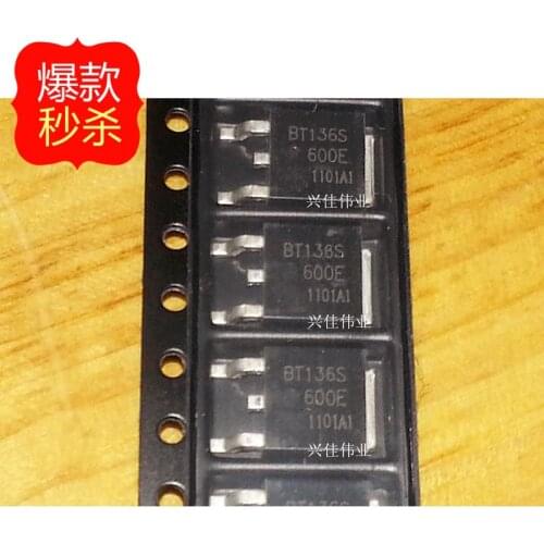 10PCS New BT136-600E BT136S-600E TO252 TRIAC 4A 600V