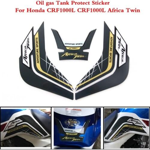 2 color For Honda CRF1000L CRF 1000L CRF1000 L Africa Twin 2014-2019 Motorcycle Tank Pad Protector Sticker Fish Bone Sticker