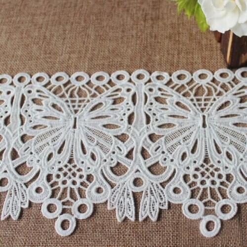 30yards Polyester Milk Silk Lace Trim Wedding Embroidered Dress DIY Curtain Handmade Patchwork Ribbon Sewing Supplies Crafts