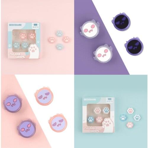 4Pcs Jellyfish Thumb Stick Grip Cap Joystick Cover For Nintendo Switch NS Lite Joy-Con Controller Nintend Thumbstick Case