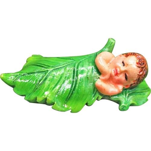 Micro Landscape Cute Fairy Baby Figurine Simulation Succulents Resin Craft Statue Decoration Villa Home Figurines Decoration