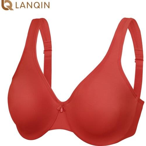 Womens Smooth Minimizer Bra Plus Size Full Figure Large Busts Underwire Seamless