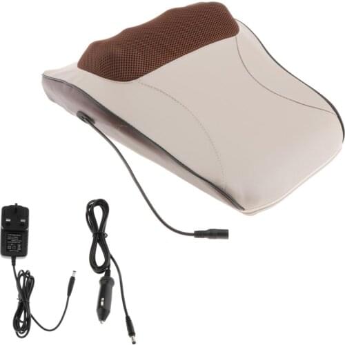 Electric Back Massager for Neck Back Pain Relief Shoulder Foot Massage Pillow Cervical Massage Waist Body Massage Pillow Cushion