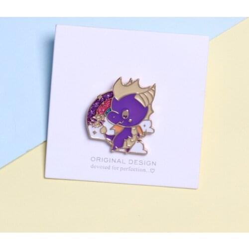 Cartoon Dinosaur Enamel Lapel Pins Fashion Pins Japanese Cute Brooches Badges Gifts for Friends Pins Wholesale Couple Gift