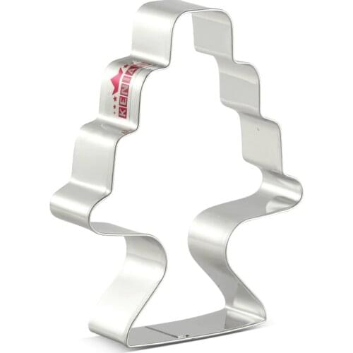 KENIAO Cake Cookie Cutter for New Year or Birthday Party - 8.8 x 11.5 cm - Biscuit / Fondant / Pastry Cutter - Stainless Steel