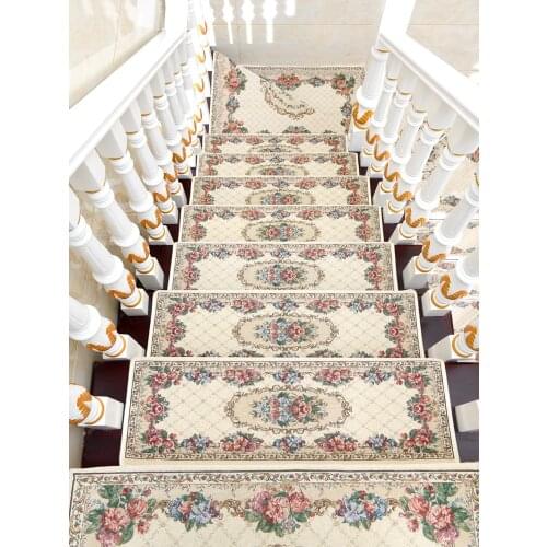 1PCs Solid Wood Stair Step Mat Rectangular Stair Mat Floor Mat Glue Free Household Skid Resistant Carpet