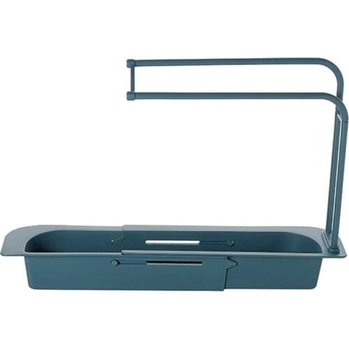 Multifunctional Sink Drain Rack Shelf Telescopic Basket Cup Bowl Sponge Holder Kitchen Storage Organizer