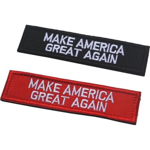 President Donald Trump Patch Make America Great Again Patches hook tactical badge custom for backpack cap