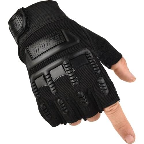 4-14 Years Old Kids Tactical Fingerless Gloves Military Camo Anti-Skid Mittens Half Finger Boys Children Sports Cycling Luvas