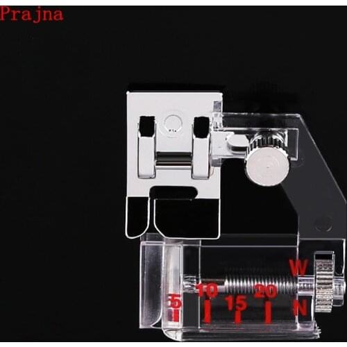 Prajna Household Home DIY Sewing Machine Presser Wrapped Edge Presser Foot Bag Strip Multi-function Adjustable Width Applique