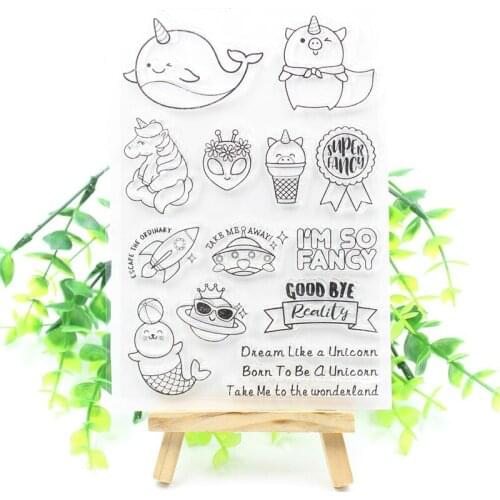 I'M So Fancy Transparent Clear Silicone Stamps for DIY Scrapbooking/Card Making/Kids Fun Decoration Supplies