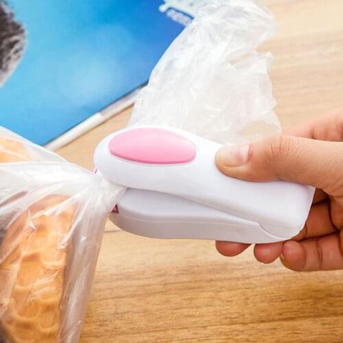 Mini Hand Pressure Sealing Machine Easy Carry Impulse Seal Packing Impulse Plastic Poly Bag Sealer Clip Fans Household