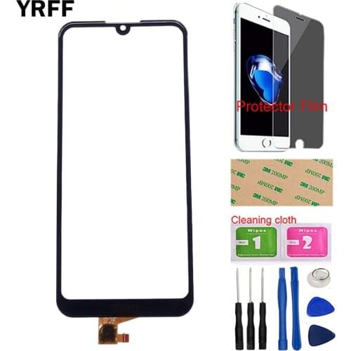 Touch Screen For Huawei Y6 2019 / Y6 Prime 2019 Sensor Digitizer Panel Front Glass Protector Film Tools Protector Film