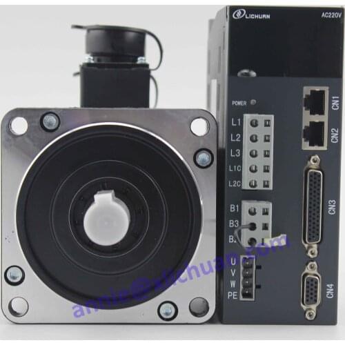 Lichuan servo motor 110ST-M06030B 6Nm 1.8KW servo motor AC220V 3000rpm with A4 servo driver 1.8kw for woodworking CNC router