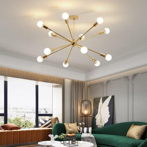 Modern led chandelier nordic living room creative magic bean chandelier dining room lamp commercial clothing molecular lamps