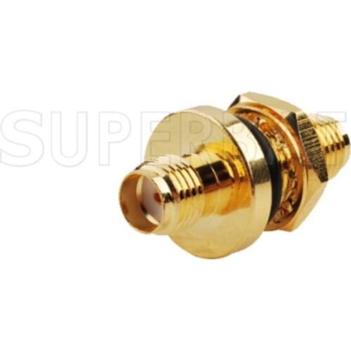 Superbat 5pcs SMA Adapter SMA Jack to SMA Female Bulkhead O-ring Straight Connector