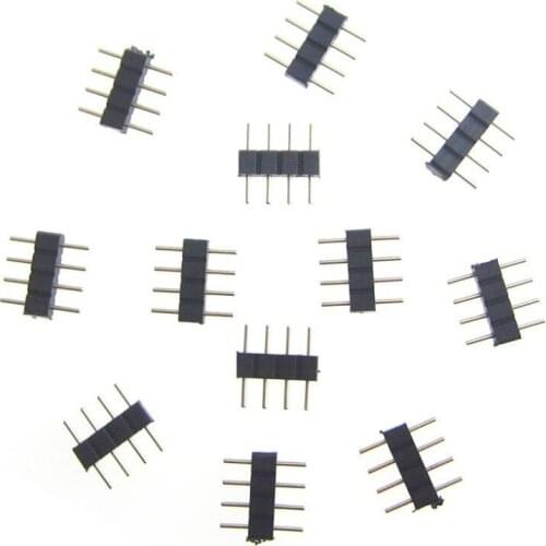 Insert Easy Use 1000pcs 4 Pin Connections Male For Led Strip Lights RGB 5050 3528