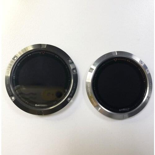 Original LCD Screen For GARMIN Fenix 5 LCD Screen Assembly Display With Frame Silver With Slate Gray Replacement Repair