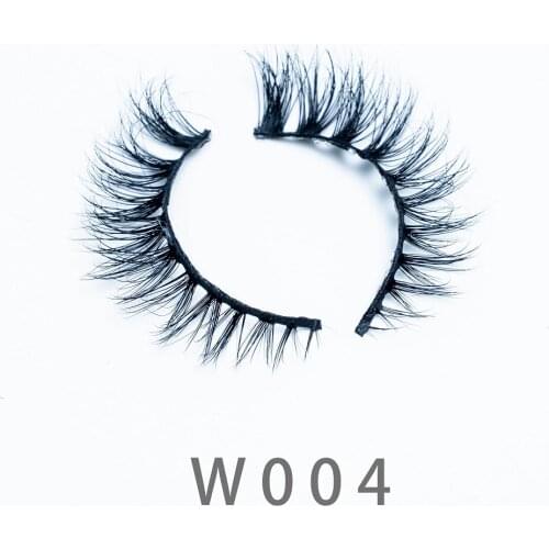 10mm W04 3D Mink Eyelashes Makeup 5D Mink Lashes Thick Cross Volume Fluffy Cruelty Free Eye Lashes Dramatic False Eyelashes