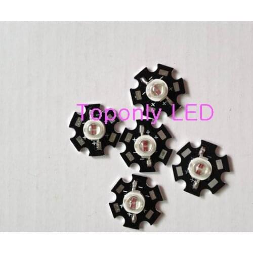 5w Epileds chips high power led grow light beads 650-660nm red color led bulb lamp with 20mm pcb diy component parts 1000pcs/lot