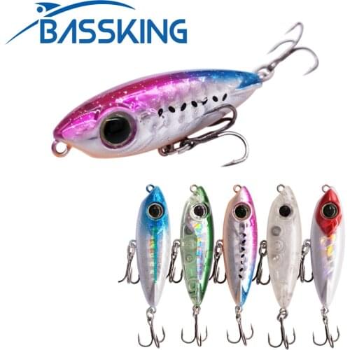 BASSKING Pencil Lure 45mm 3.1g Isca Artificial Hard Fishing Bait High Quality Professional Floating Wobblers for Bass Pike Trout