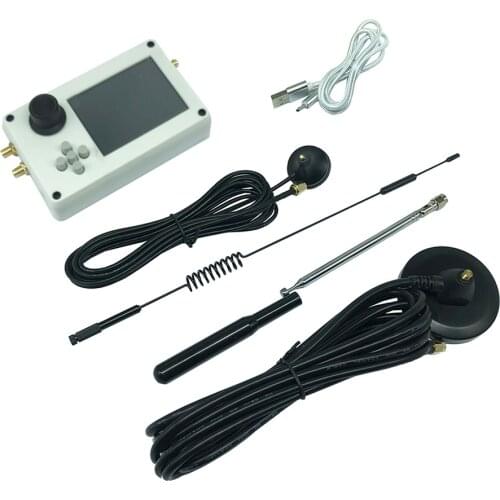 White Plastic Case 3.2 inch Touch LCD HackRF One+PortaPack H2+0.5ppm TXCO GPS Mayhem Firmware programmed +Battery