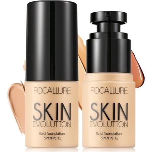 FOCALLURE 8Colors Concealer & Base Full Coverage Suit for All Color Skin Face/Eye moisturizing natural Makeup Liquid Concealer