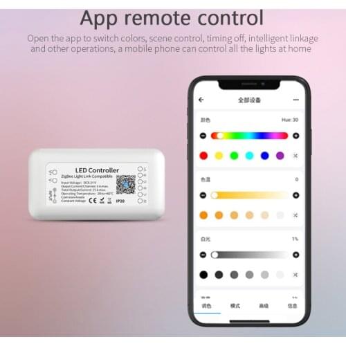 15A Tuya Zigbee 3.0 RGB+CCT LED Light Strip Controller Smart Home For Amazon Alexa Google Assistant Xiaomi Xiaoai