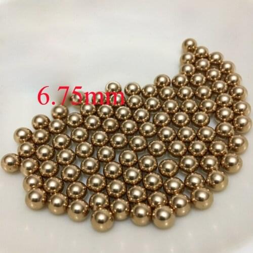 6.75mm Dia H62 Brass Solid Industry Ball, about 100 pcs/lot