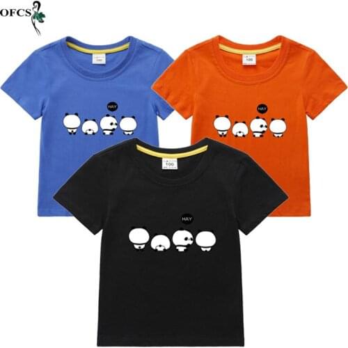 Hot Fashion Children T-Shirt Unisex Boy Girls Kids New Design High Quality Cotton Shirts Toddler Cartoon Tee Tops Short Clothing