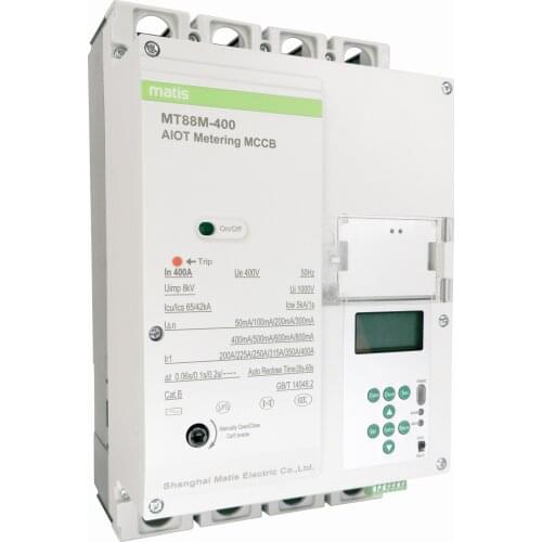Matis MT88M 400a 4 pole 3 phase 220v circuit breaker mccb with RS485 Protocol